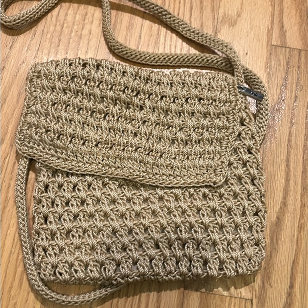 The Sak Tan Crochet Crossbody Bag